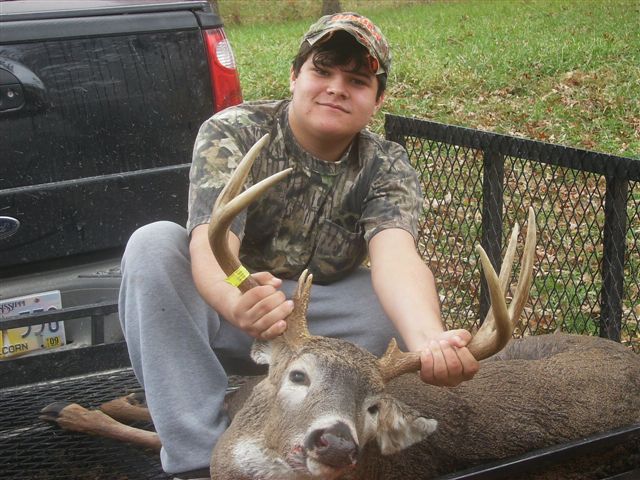 David Duncan's nephew with a deer from youth season in 2008